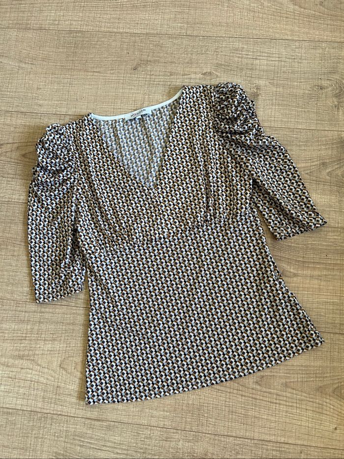 Blouse imprimée à manches courtes Morgan taille S jamais portée - photo numéro 7