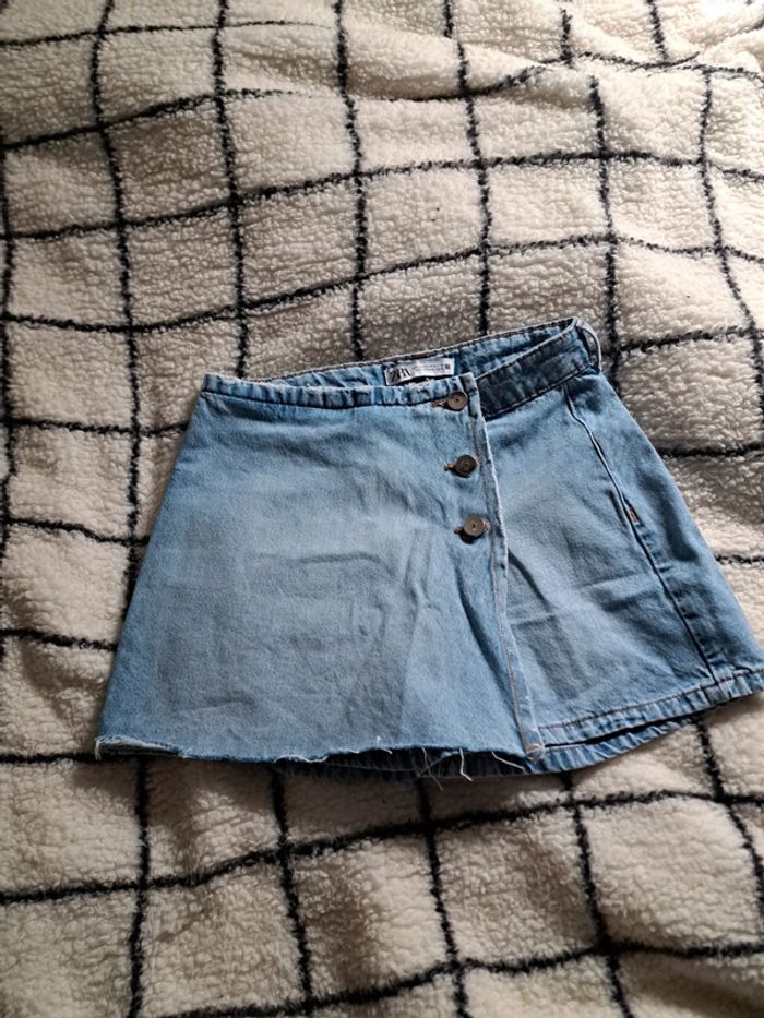 Jupe short en Jean taille 34 - photo numéro 2