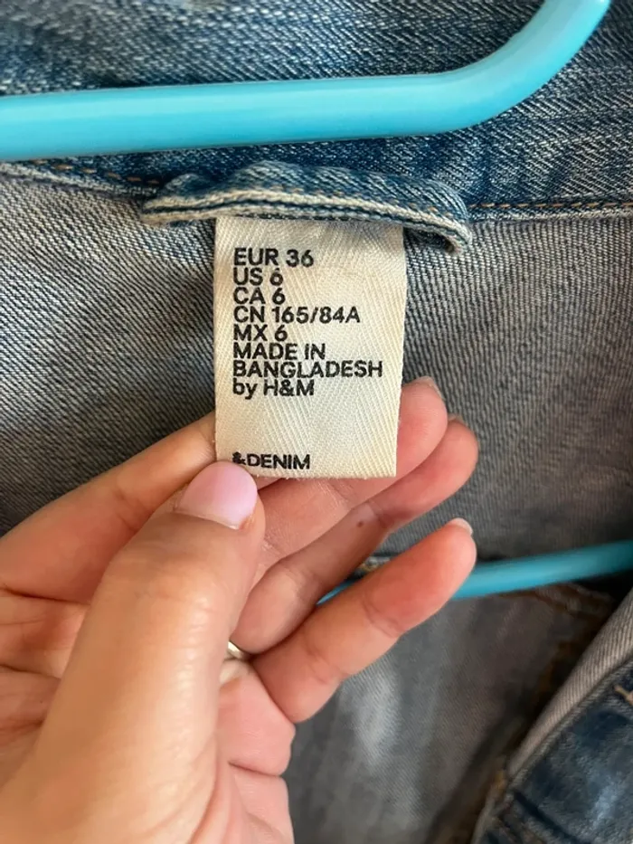 Veste en jean femme H&m - photo numéro 3
