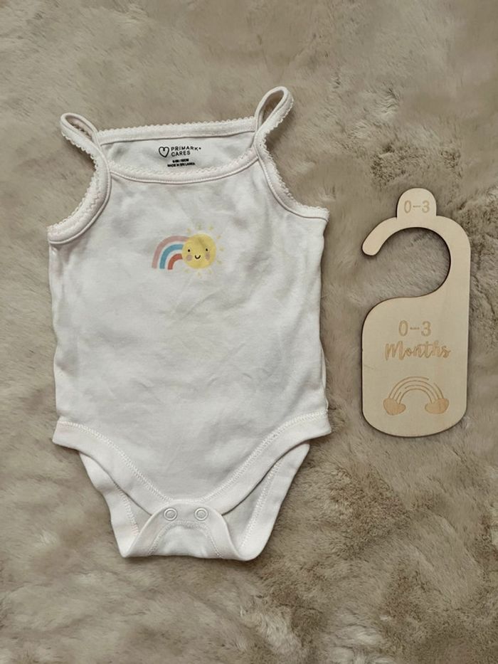 Lot de 5 bodies pastels bébé Primark - photo numéro 3