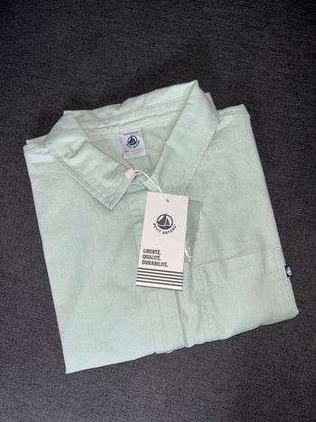 Chemise petit bateau vert menthe 