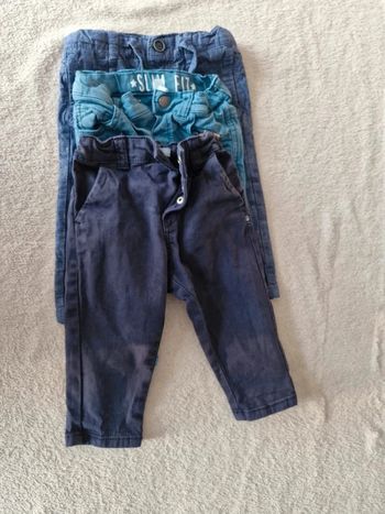 Lot de 3 pantalons 12 mois