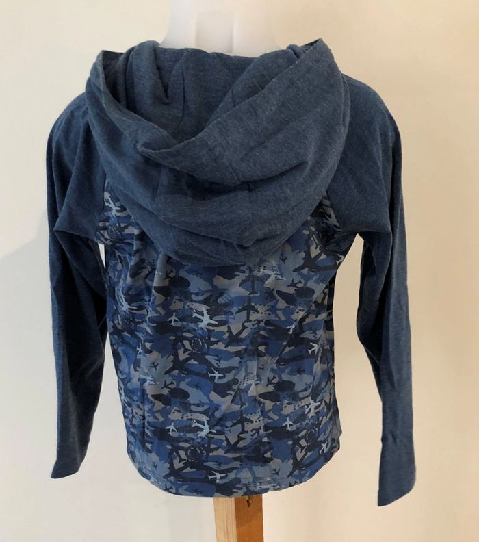 T-shirt manches longues militaire bleu - 4 / 6 Ans - photo numéro 4