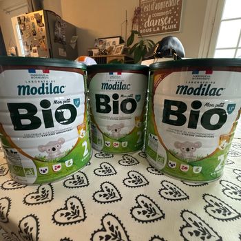 Lait modilac bio 2eme âge neuf