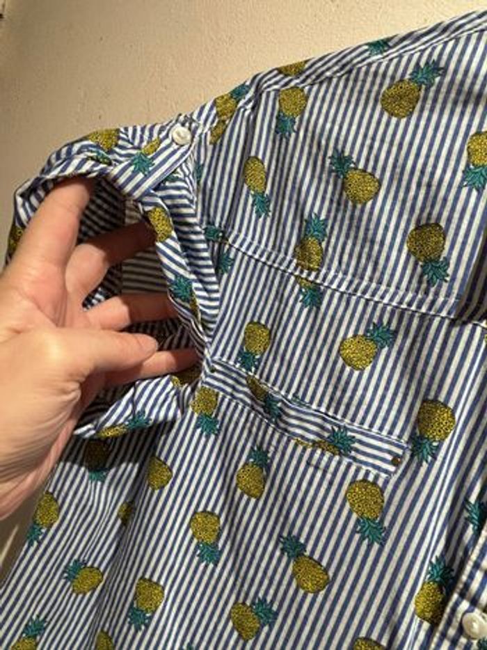 Chemise manches courtes ananas 100% coton - photo numéro 6