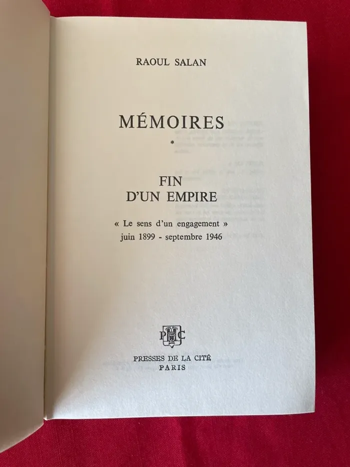 Mémoires fin d’un empire-Raoul SALAN - photo numéro 3