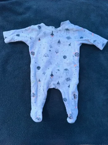 Pyjama velours 1 mois