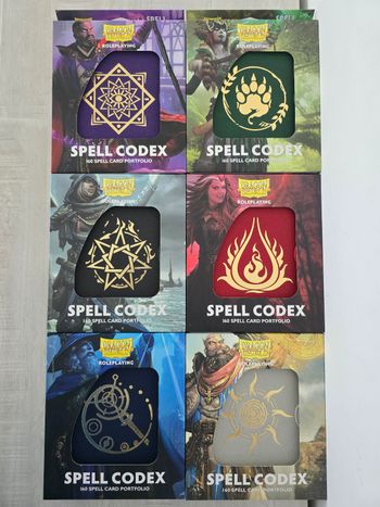 Lot de 6 Portfolios Dragon Shield Spell Codex 160
