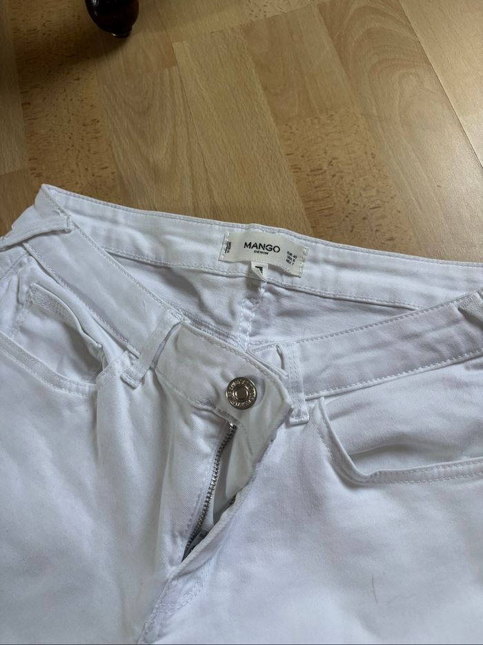 jean mango KIM blanc skinny taille 40 - photo numéro 2