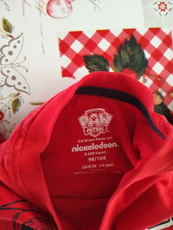 T-shirt manches courtes rouge Pat Patrouille (98-104 cm) 2-4 ans - photo numéro 5