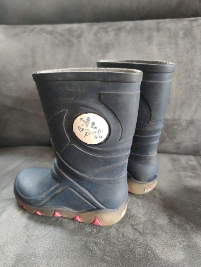 Paire de bottes caoutchouc lumineuse fille pointure 24 - photo numéro 3