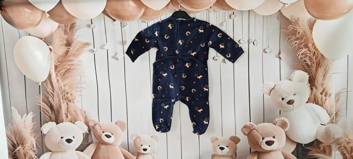 Pyjama bleu licornes pailleté Kiabi 3 mois Fille - photo numéro 3