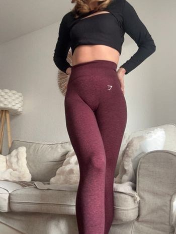 Legging seamless Bordeaux gymshark XS