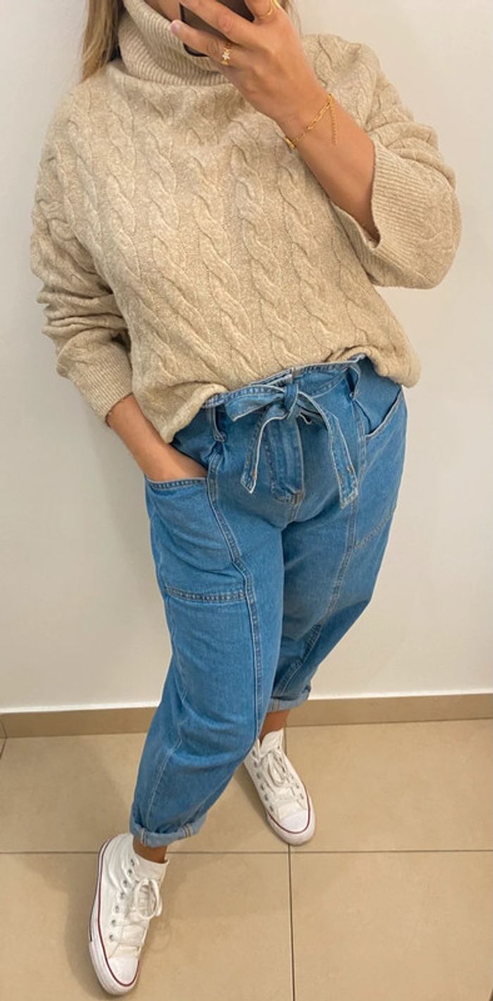 Superbe Pull Col Roulé Torsadé Taille M Et Plus - photo numéro 5