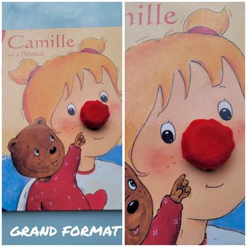 Livre animé d'un nez rouge Pouet pouet 🤡 grand format, Camille va à l'hôpital (36)