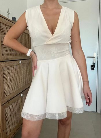 Robe rose pâle élégante Maje