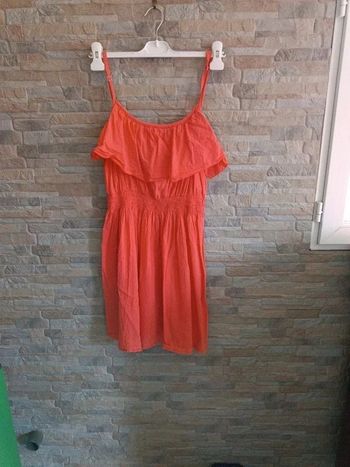 Robe dos nu corail Women Only 36