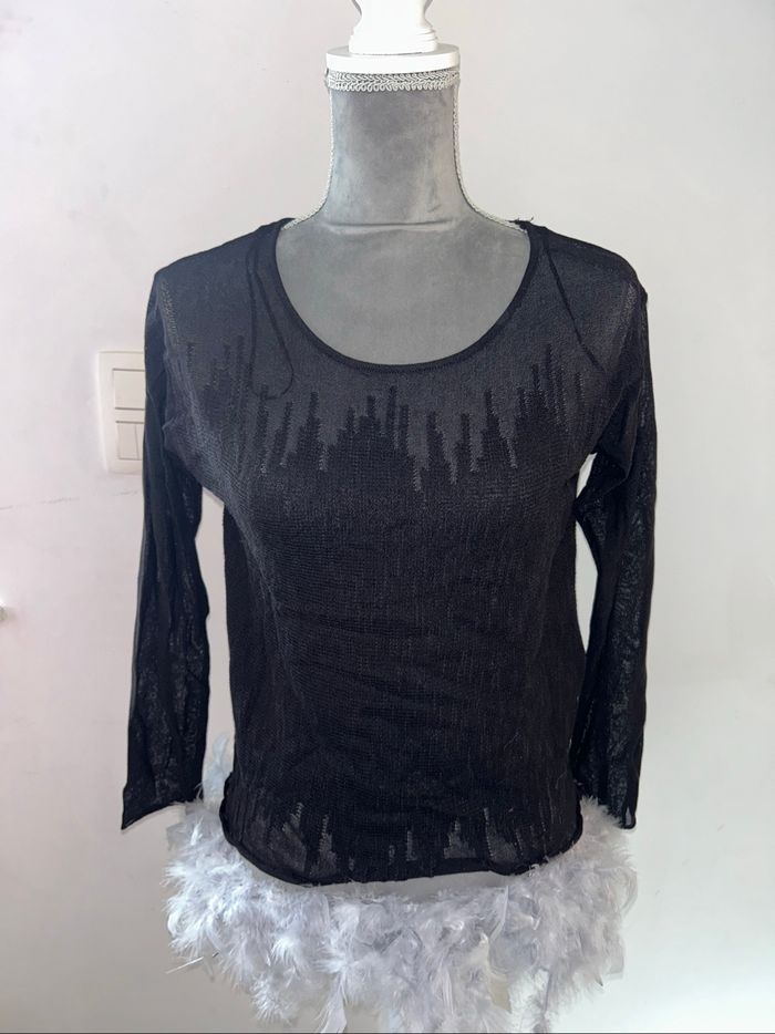 Pull fin noir pour femme - photo numéro 4