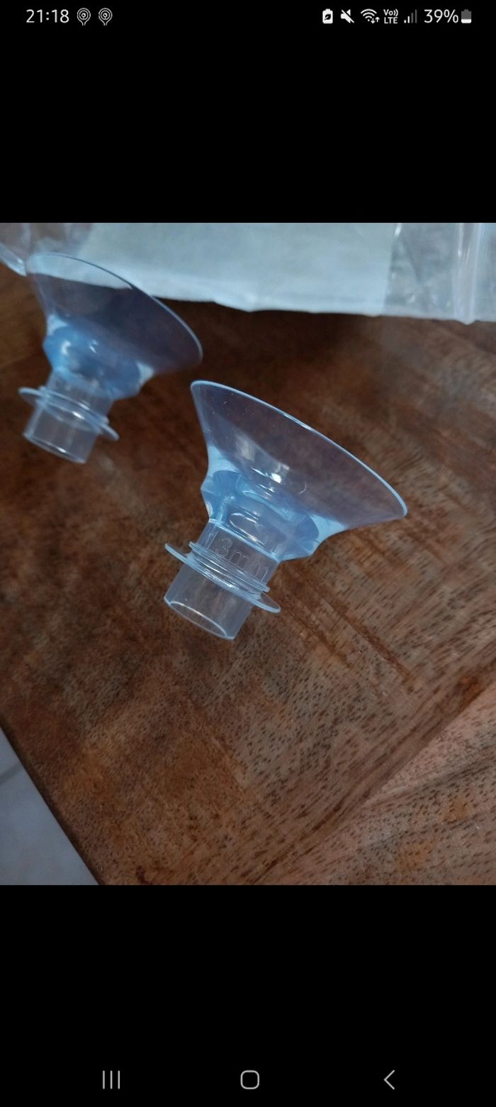 Insert de bride / teterelles pour tire lait 13mm - photo numéro 2