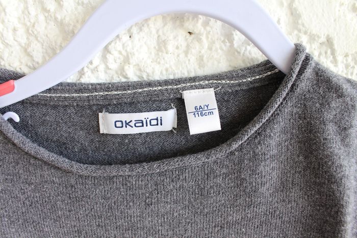 Pull gris Okaïdi - photo numéro 3