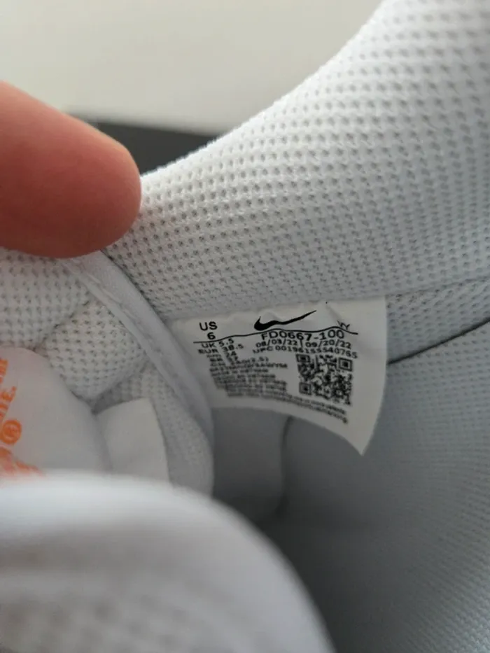 Nike air force 1 taille 38,5 neuves blanc bleu édition basket ball - photo numéro 8