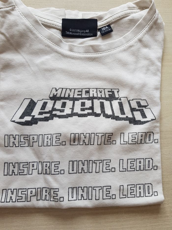Tshirt Minecraft en 10 ans - photo numéro 3