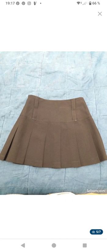 Jupe plissée noire Promod t 36