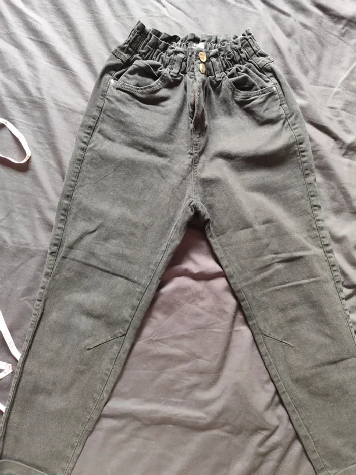 Jeans mom femme taille S Bershka noir - photo numéro 2