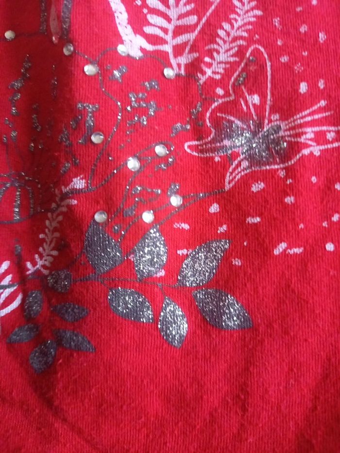 Tee-shirt Orchestra rouge manche longues 5 ans - photo numéro 10