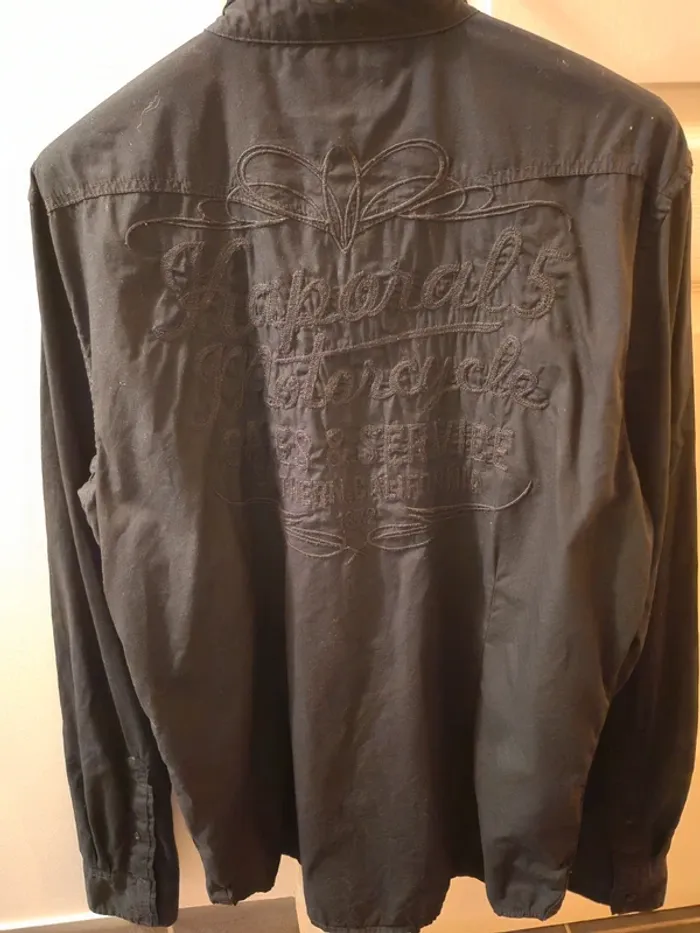 Chemise noire brodée xl Kaporal - photo numéro 3