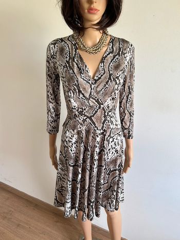 Robe imprimée beige et marron Morgan taille 34 jamais portée