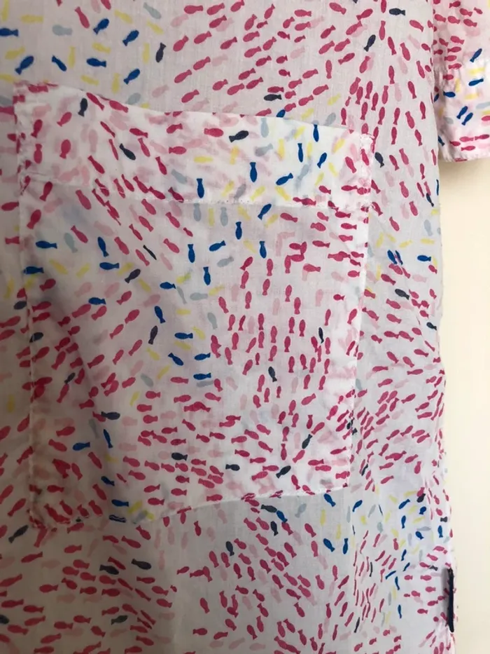 Tunique 100% coton motifs poissons - Captain Corsaire 38 - photo numéro 5
