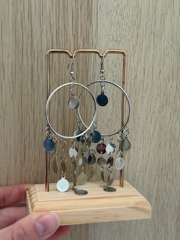 Boucles d'oreilles argentées