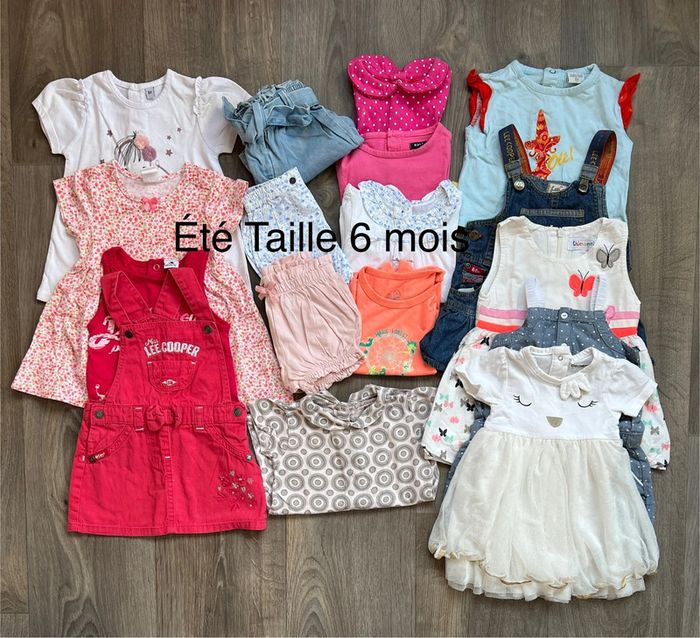 Lot printemps été taille 6 mois (17 articles) orchestra Lee Cooper Kiabi H&M cadet Rousselle