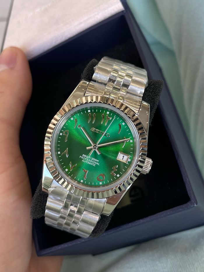 Montre Seiko Mod Arabic Dial Automatique Cadran Vert (brillant) - photo numéro 3
