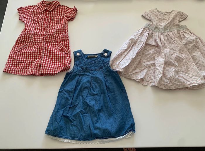 Lot robes courtes et longues été  18 mois