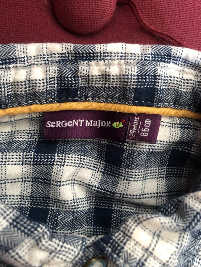 Chemise à carreaux Sergent Major 24 mois - photo numéro 3