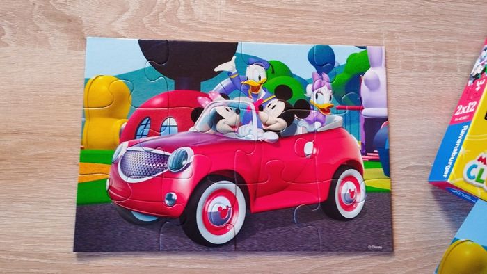 Lot de 2 puzzle mickey 2 x 12 pièces - photo numéro 3