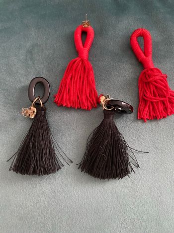 Boucle d’oreille tissus