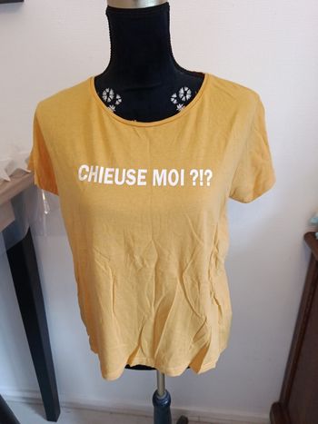 T shirt moutarde chieuse moi!!!