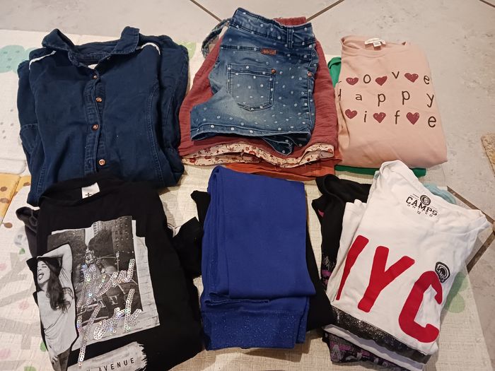 Lot de 17 vêtements fille 12 ans