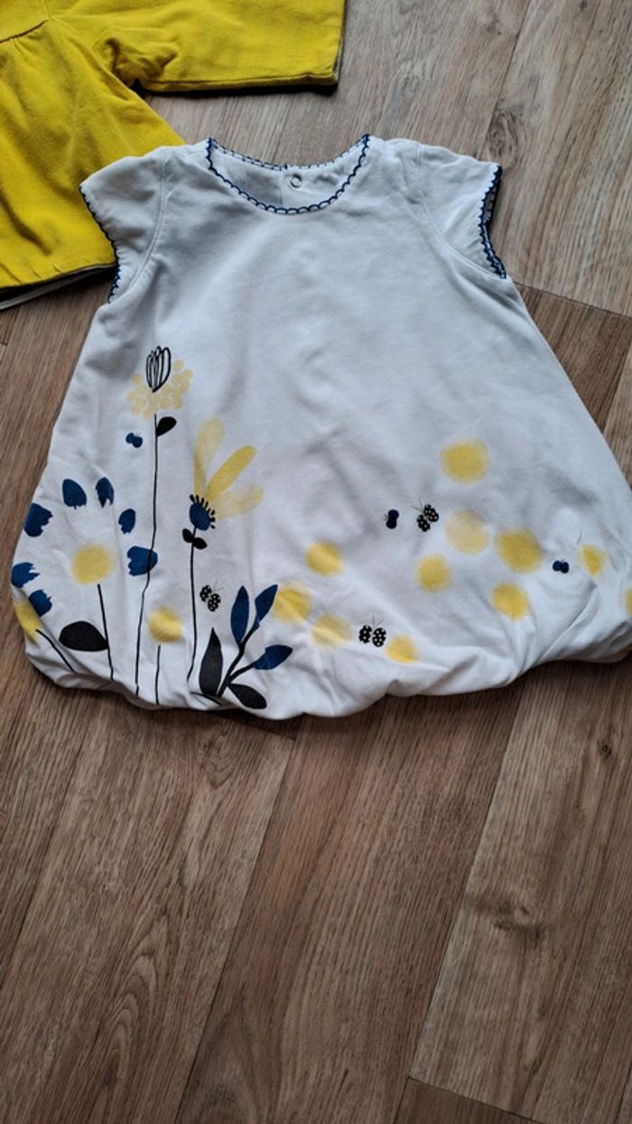 Ensemble gilet et robe Catimini 6 mois fille - photo numéro 2