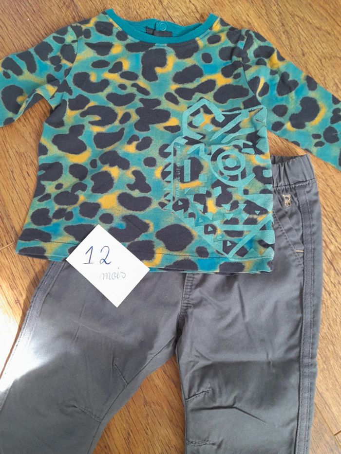 Magnifique ensemble léopard 3pièces neuf 12 mois - photo numéro 3