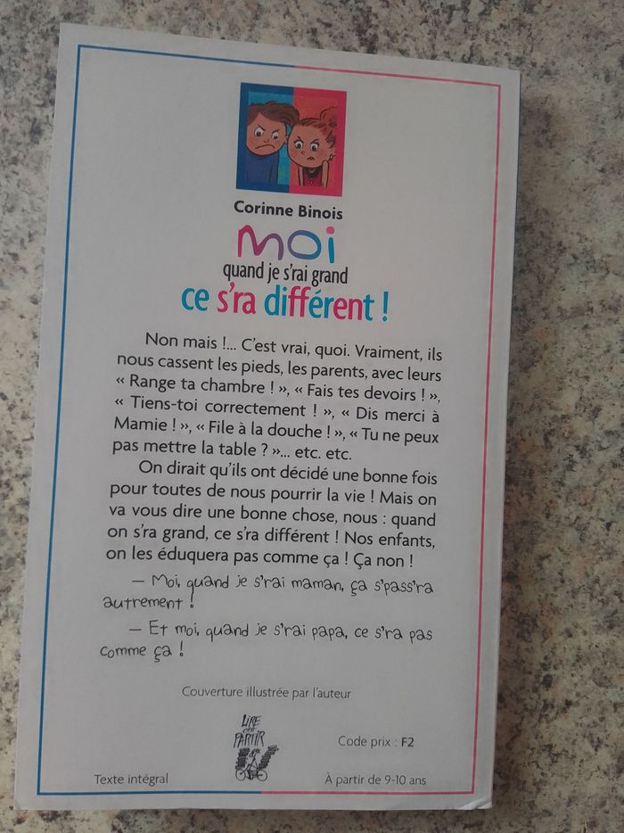 Livre "Moi quand j'srai grand ce s'ra différent !" - photo numéro 2