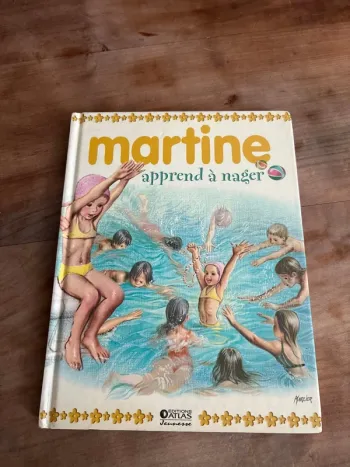 Martine apprend à nager