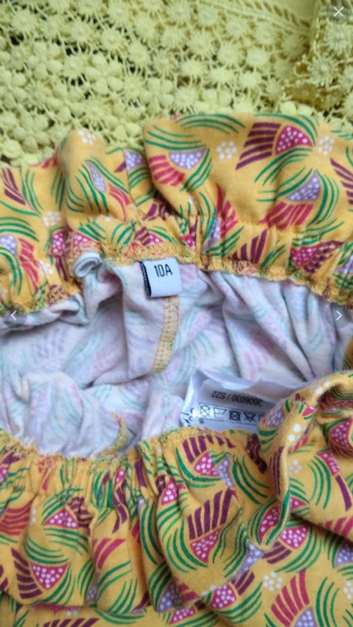 short jaune imprimé 10 ans - photo numéro 3