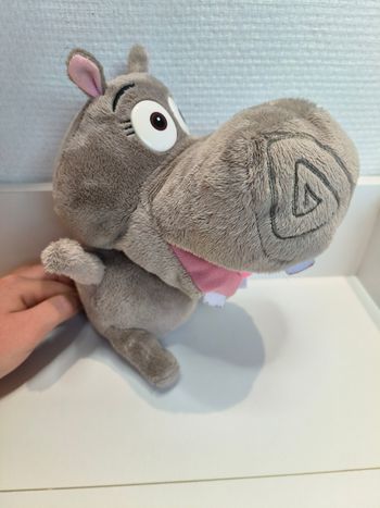 Peluche Gloria hippopotame Madagascar
