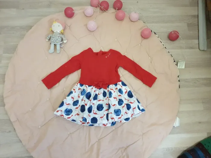 Robe rouge catimini 2 ans / 86cm