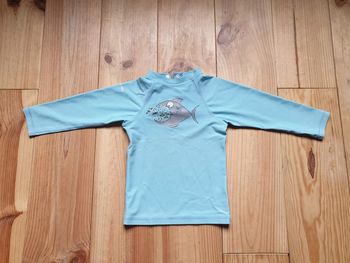Tee-shirt anti UV Tribord 3 ans bleu ciel