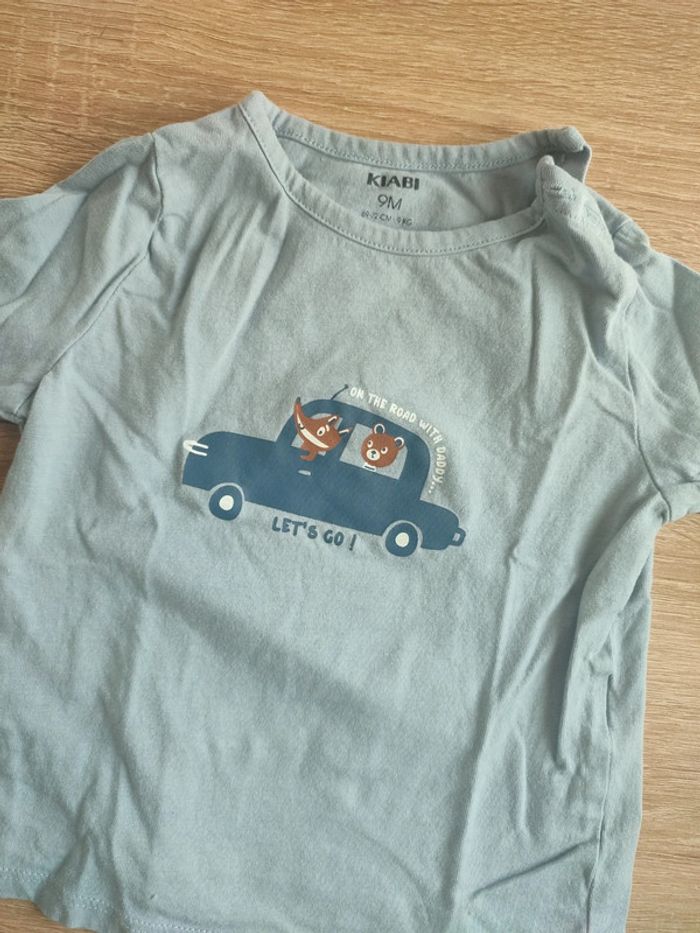 Lot de 4 tee-shirts manches longues taille 9 mois. - photo numéro 5